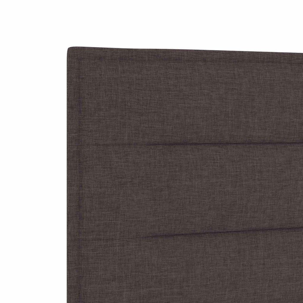 vidaXL Łóżko kontynentalne z materacem Ciemny brąz 160 x 200 cm