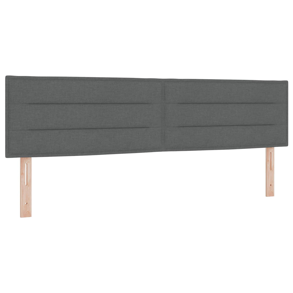 vidaXL Łóżko kontynentalne z materacem ciemnoszary 180 x 200 cm