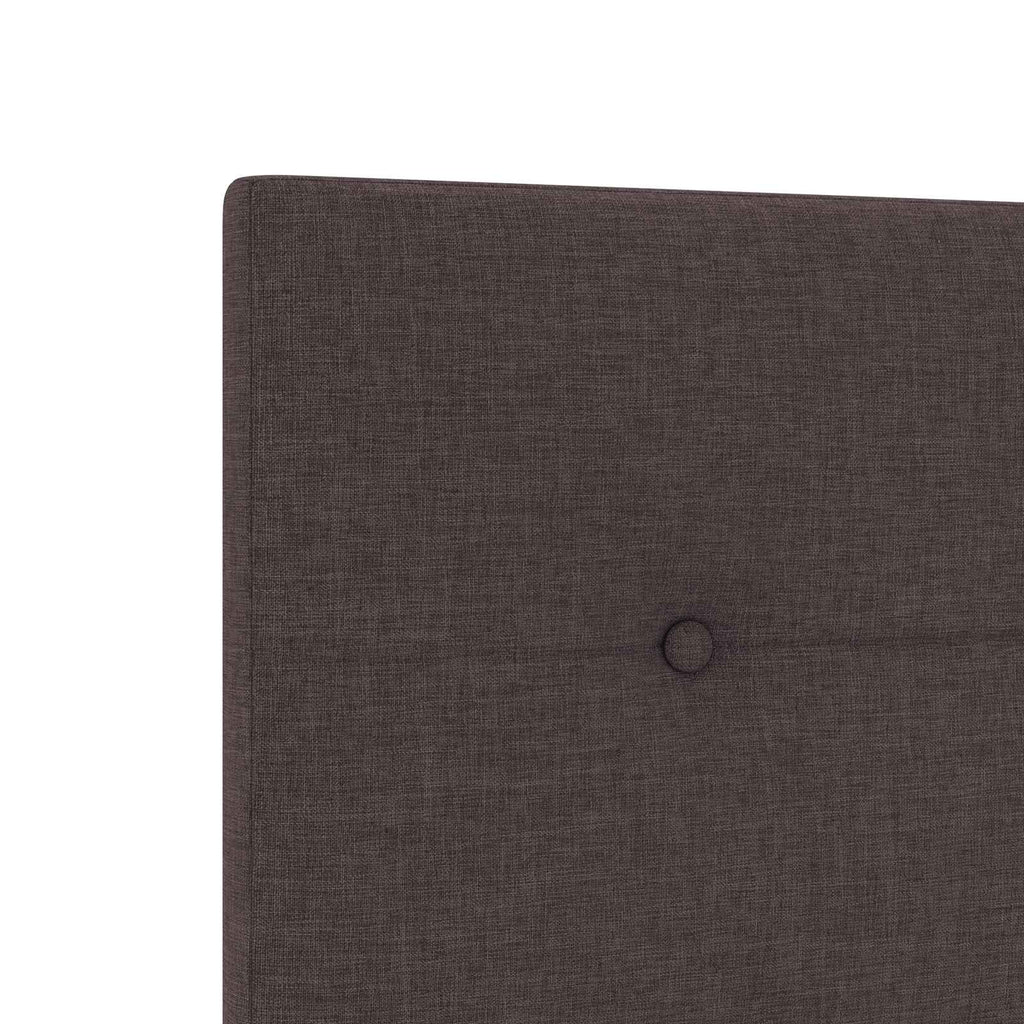vidaXL Łóżko kontynentalne z materacem Ciemny brąz 200 x 200 cm