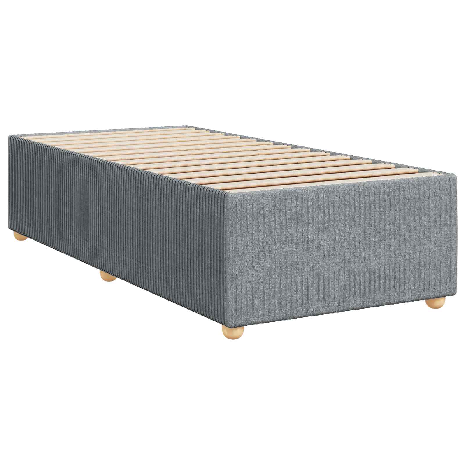 vidaXL Łóżko kontynentalne z materacem jasnoszary 80 x 200 cm tkanina