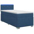 vidaXL Łóżko Box Spring z materacem i LED niebieski 90 x 190 cm