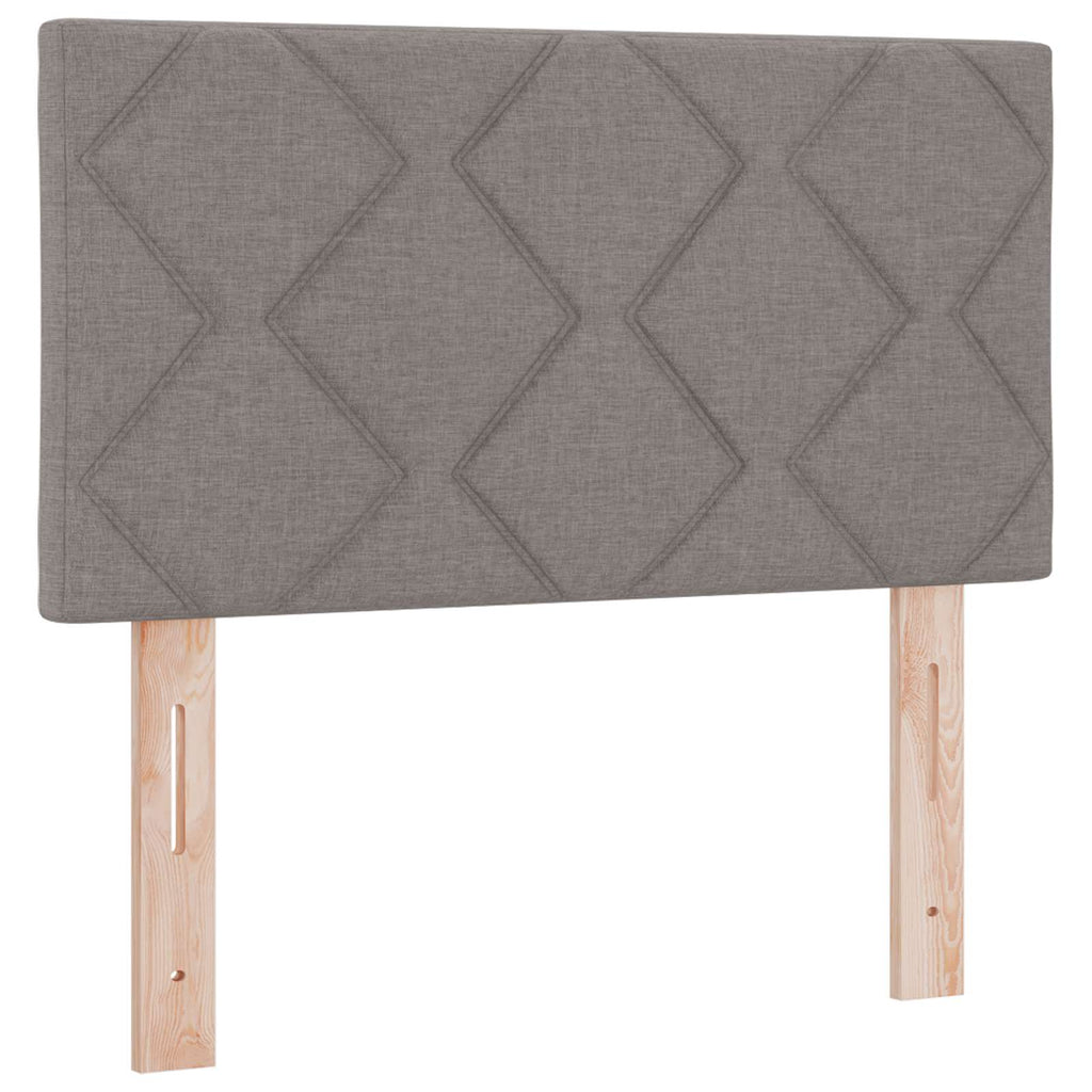 vidaXL Łóżko Box Spring z materacem i LED Ciemnoszary 90 x 200 cm