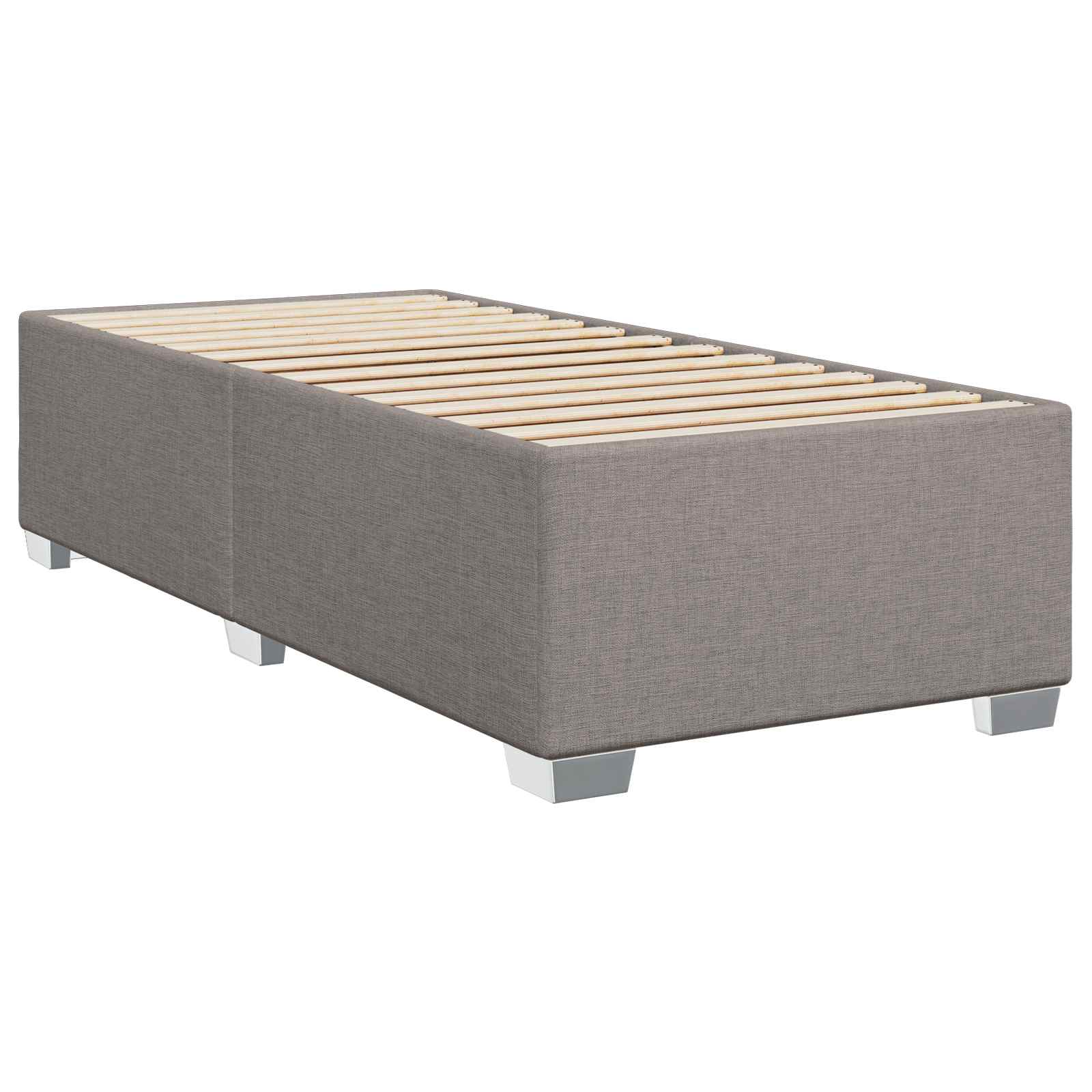 vidaXL Łóżko Box Spring z materacem i LED Ciemnoszary 100 x 200 cm