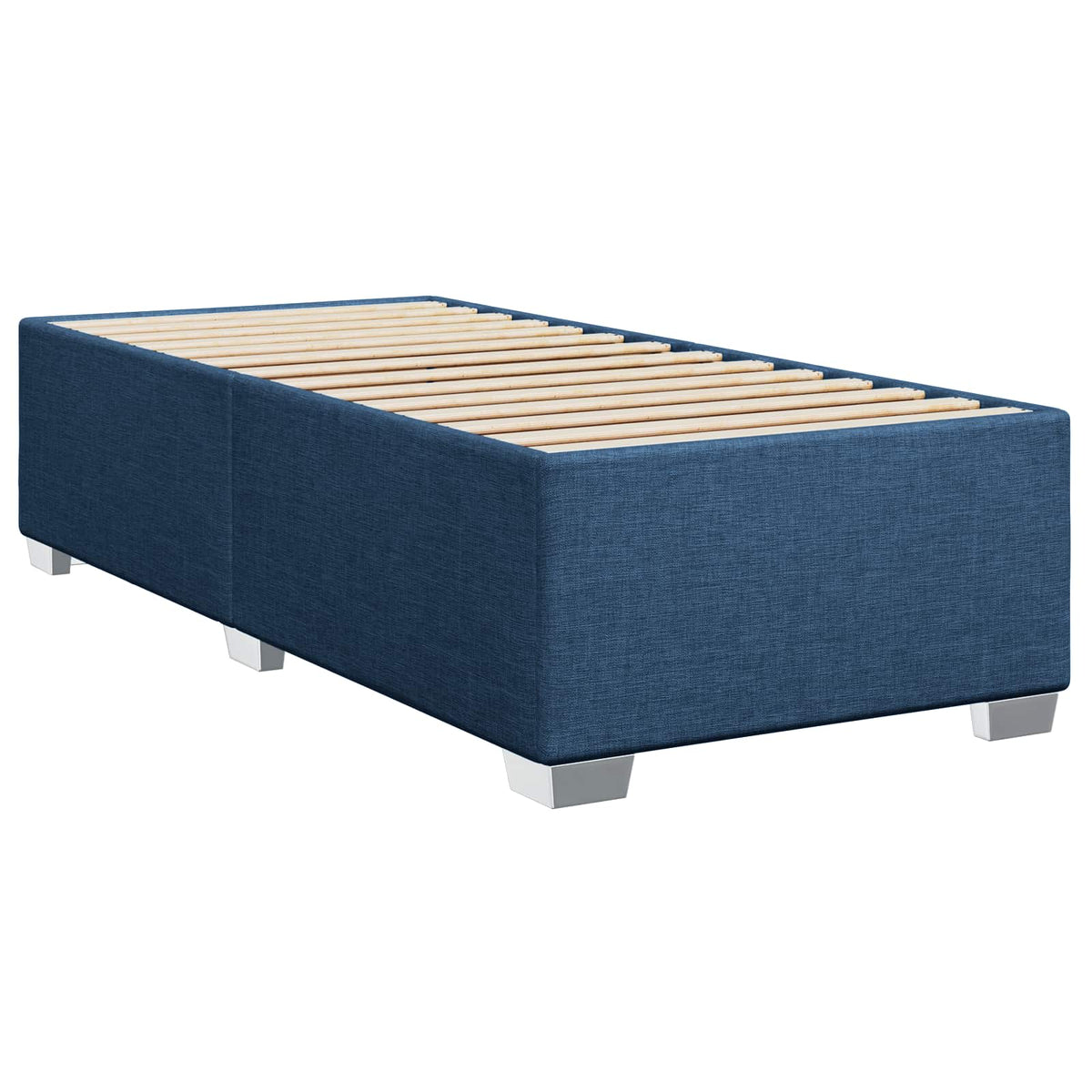 vidaXL Łóżko Box Spring z materacem i LED niebieski 100 x 200 cm