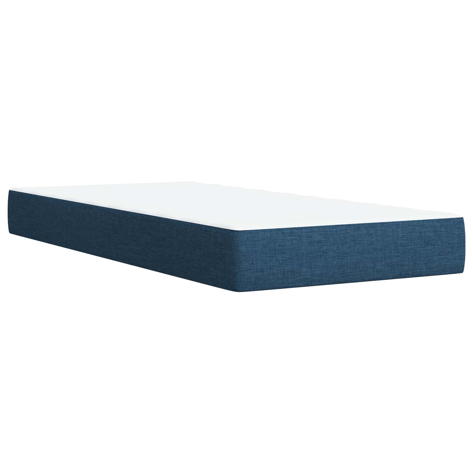 vidaXL Łóżko Box Spring z materacem i LED niebieski 100 x 200 cm