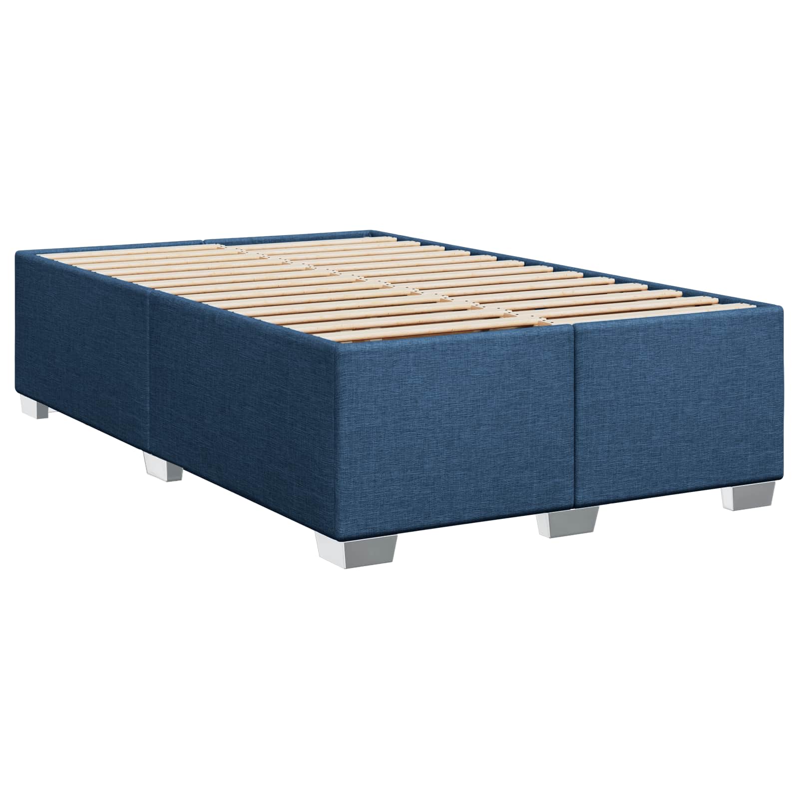 vidaXL Łóżko Box Spring z materacem i LED niebieski 120 x 200 cm