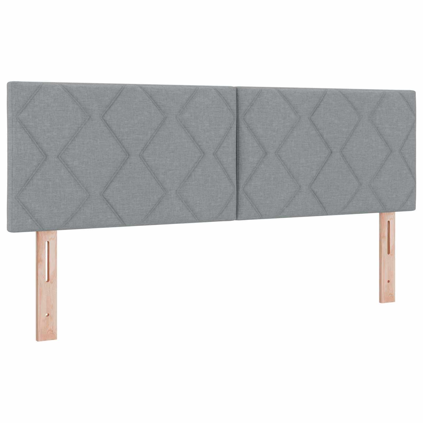 vidaXL Łóżko Box Spring z materacem i LED jasnoszary 140 x 190 cm