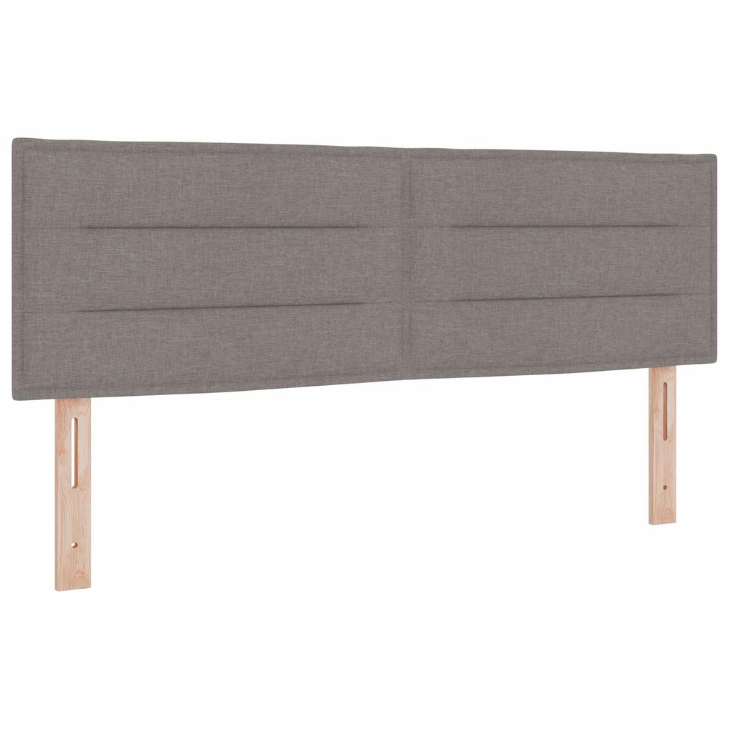 vidaXL Łóżko Box Spring z materacem i LED Ciemnoszary 160 x 200 cm