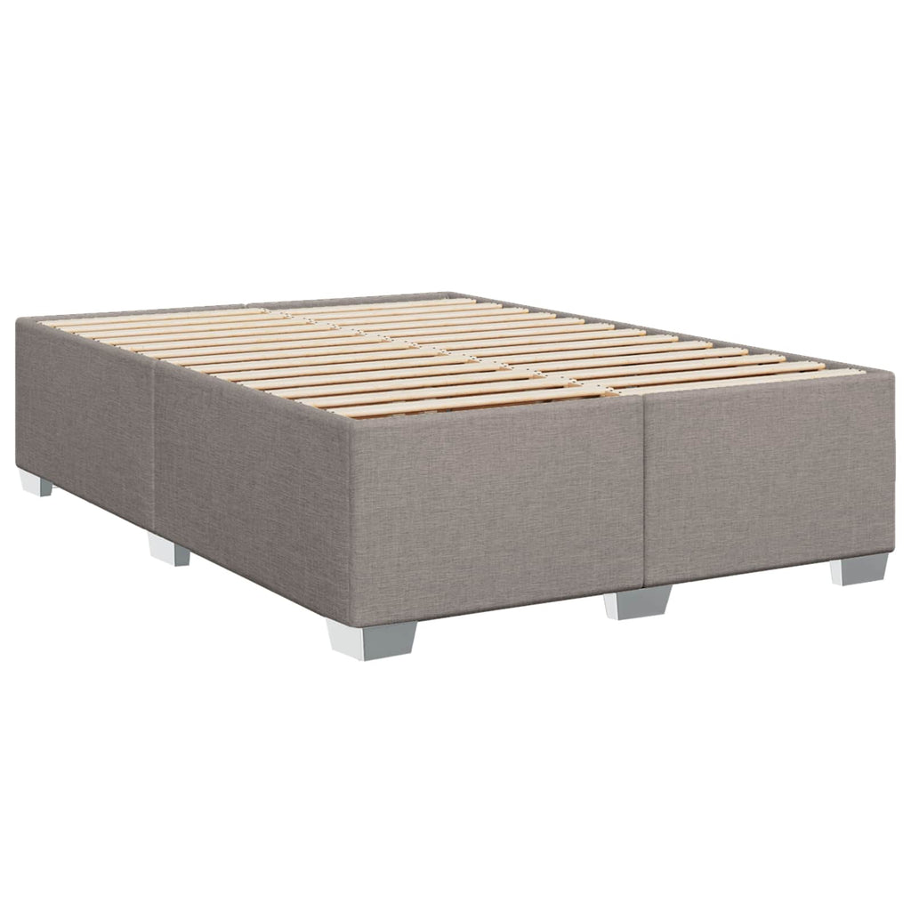 vidaXL Łóżko Box Spring z materacem i LED Ciemnoszary 160 x 200 cm