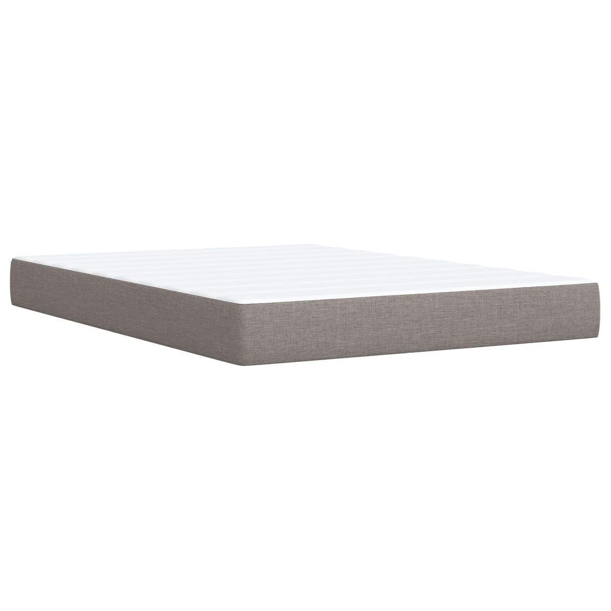 vidaXL Łóżko Box Spring z materacem i LED Ciemnoszary 160 x 200 cm