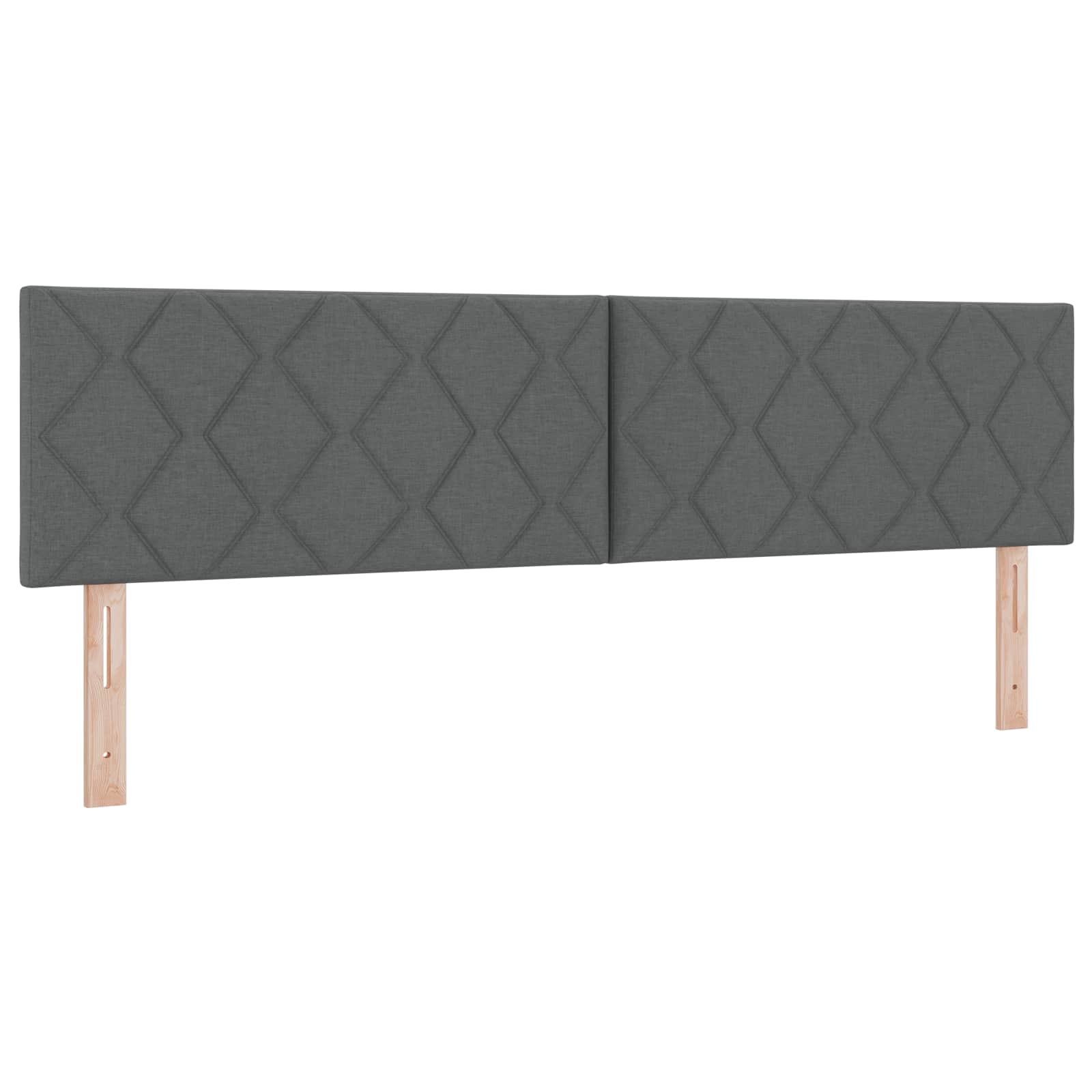vidaXL Łóżko Box Spring z materacem i LED ciemnoszary 180 x 200 cm