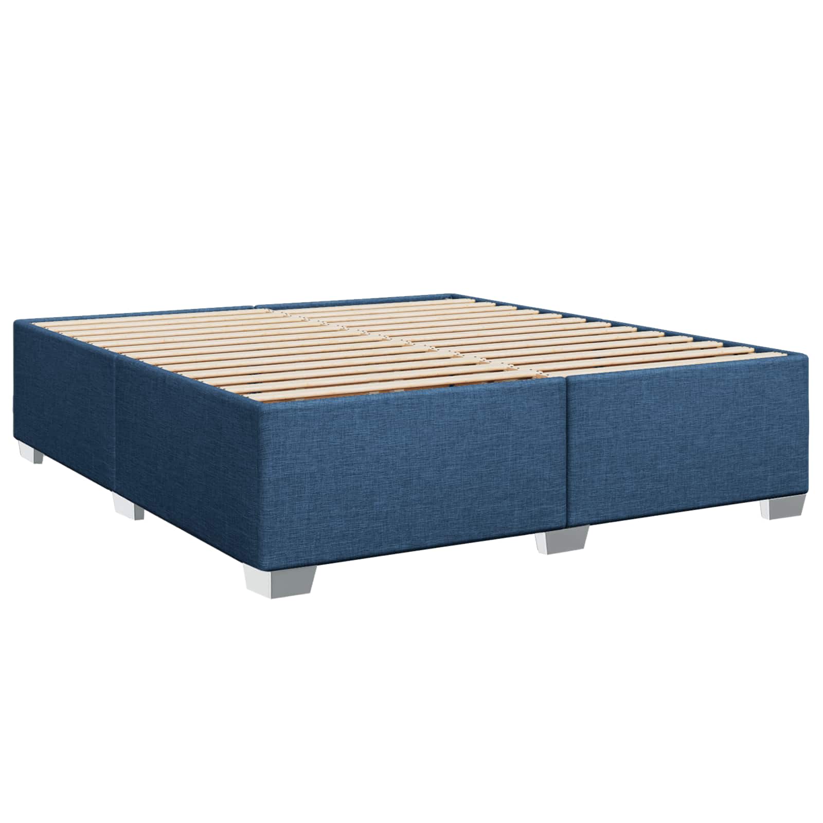 vidaXL Łóżko Box Spring z materacem i LED niebieski 180 x 200 cm