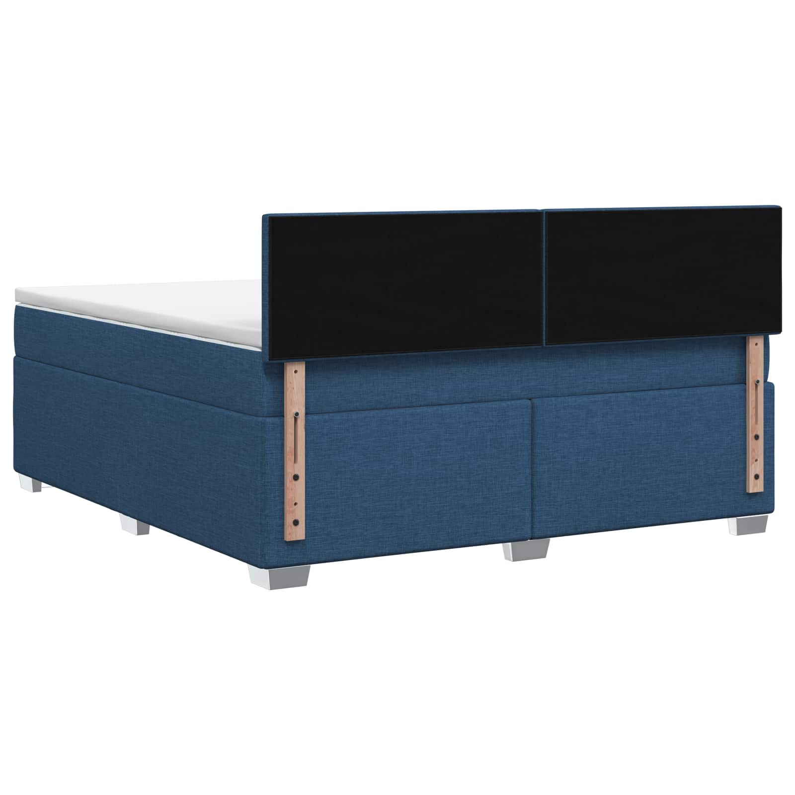 vidaXL Łóżko Box Spring z materacem i LED niebieski 180 x 200 cm