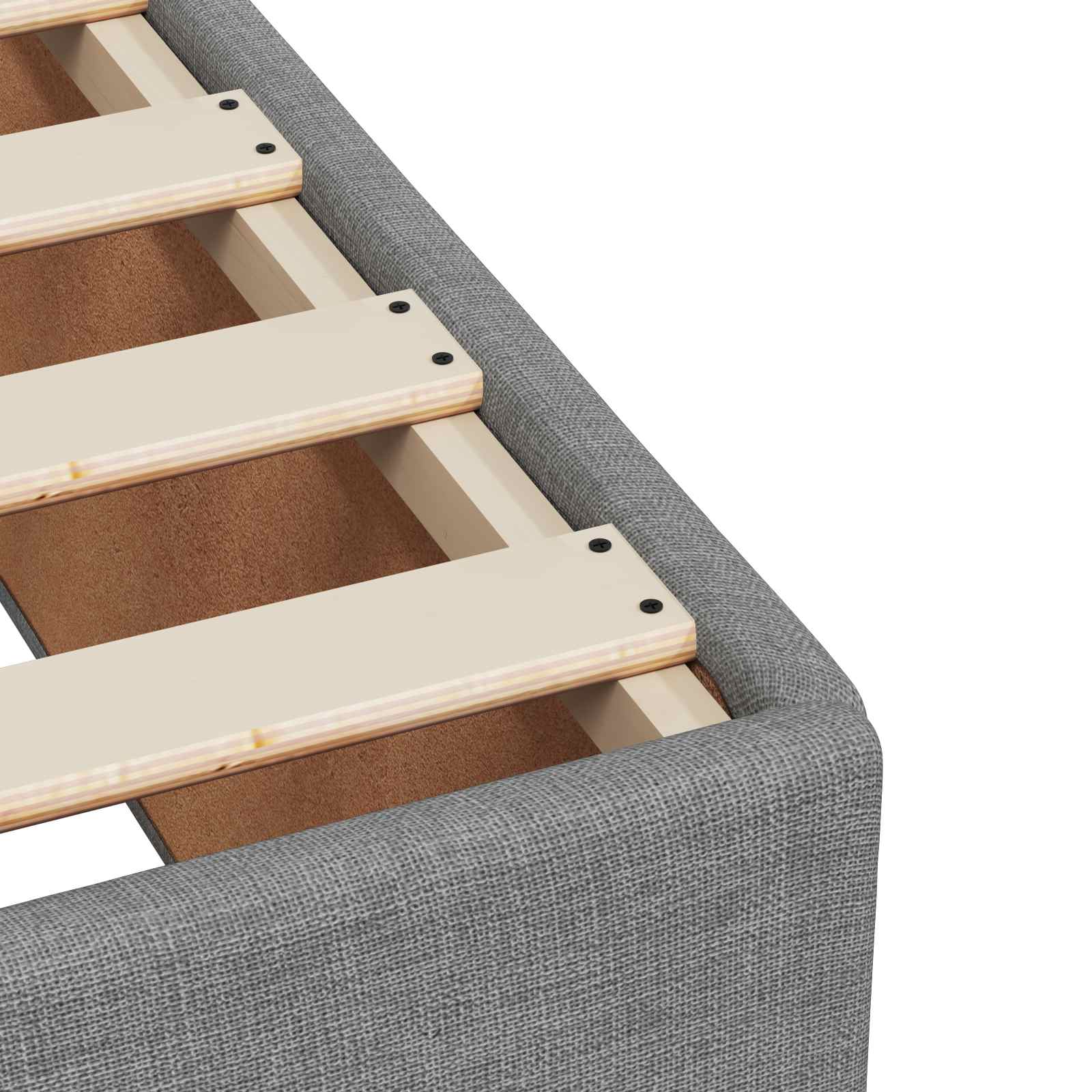 vidaXL Łóżko Box Spring z materacem i LED jasnoszary 200 x 200 cm