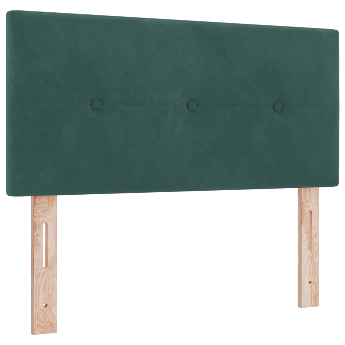 vidaXL Łóżko Box Spring z materacem i LED Ciemnozielony 100 x 200 cm