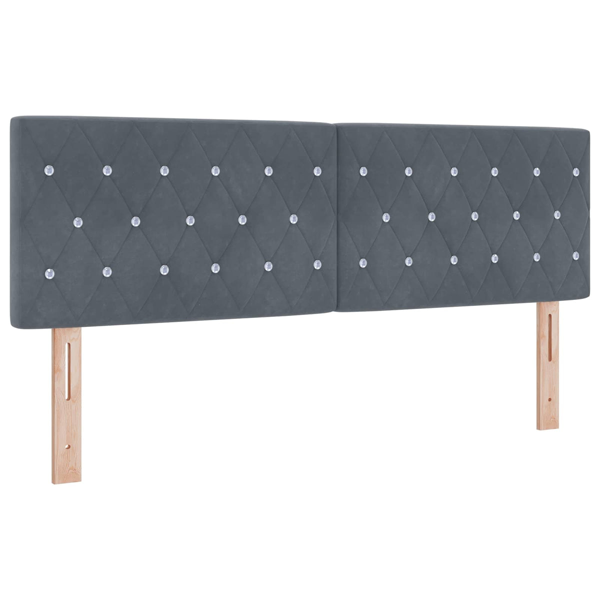 vidaXL Łóżko Box Spring z materacem i LED ciemnoszary 140 x 190 cm