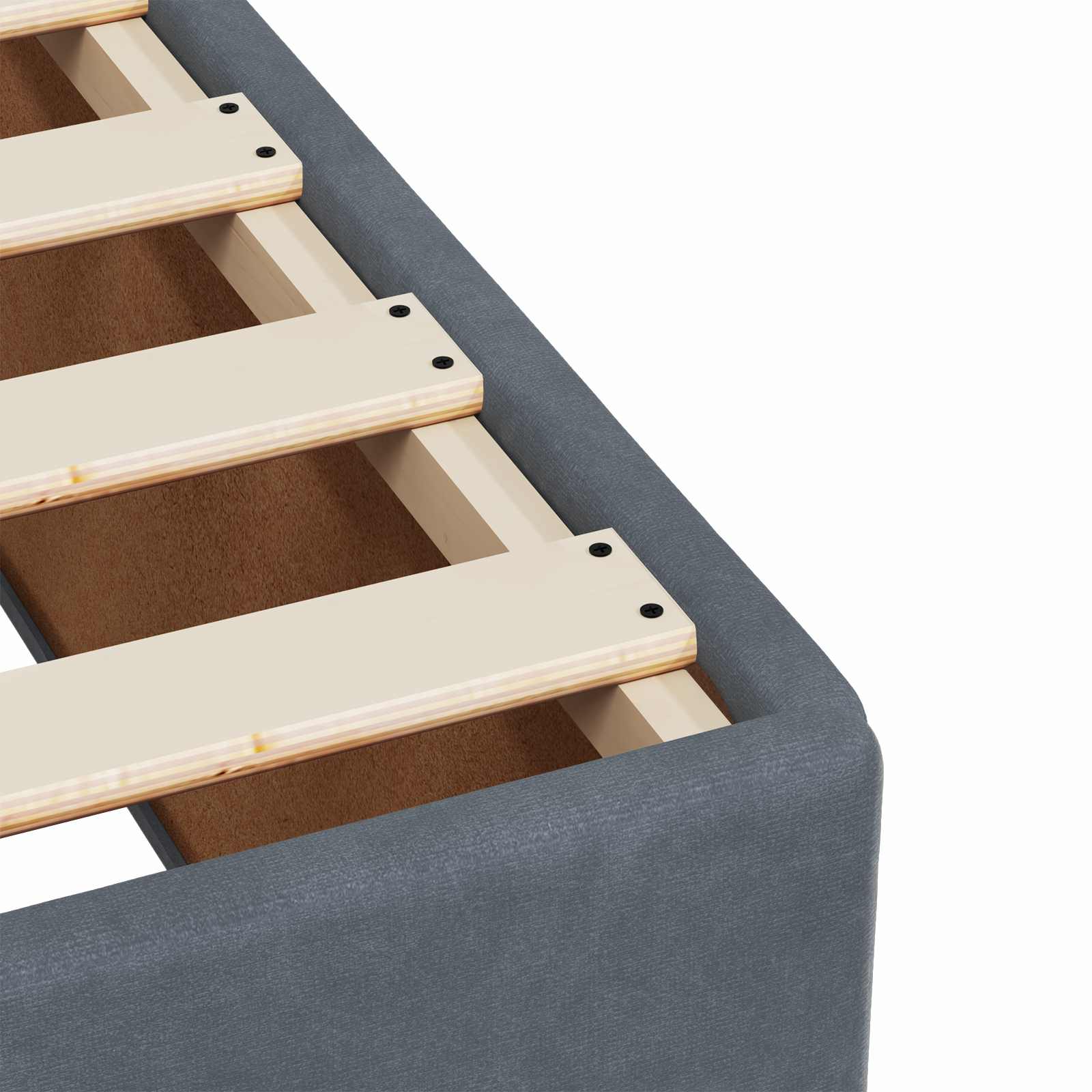 vidaXL Łóżko Box Spring z materacem i LED ciemnoszary 140 x 190 cm