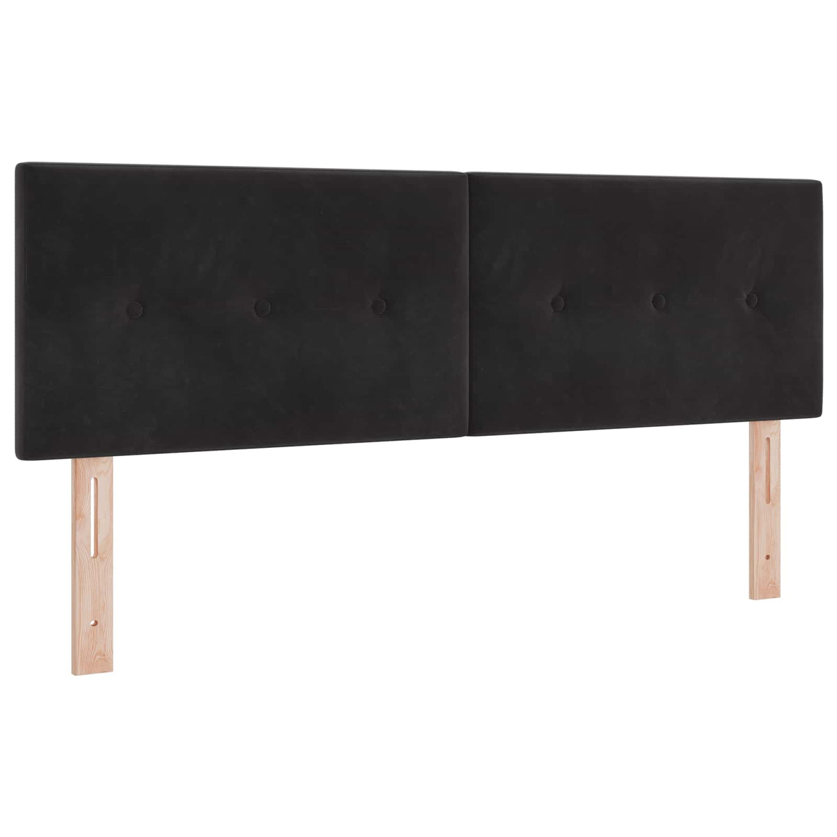 vidaXL Łóżko Box Spring z materacem i LED Czarny 160 x 200 cm Welur