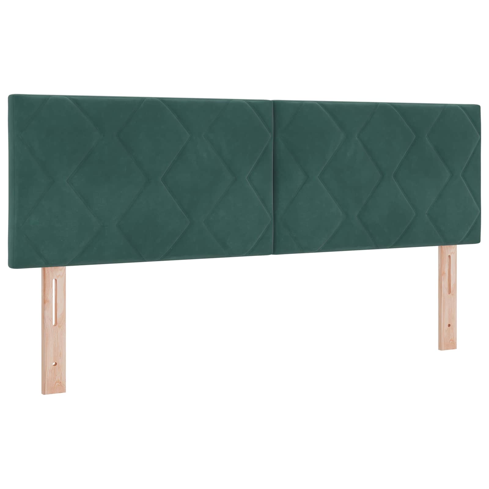 vidaXL Łóżko Box Spring z materacem i LED Ciemnozielony 160 x 200 cm