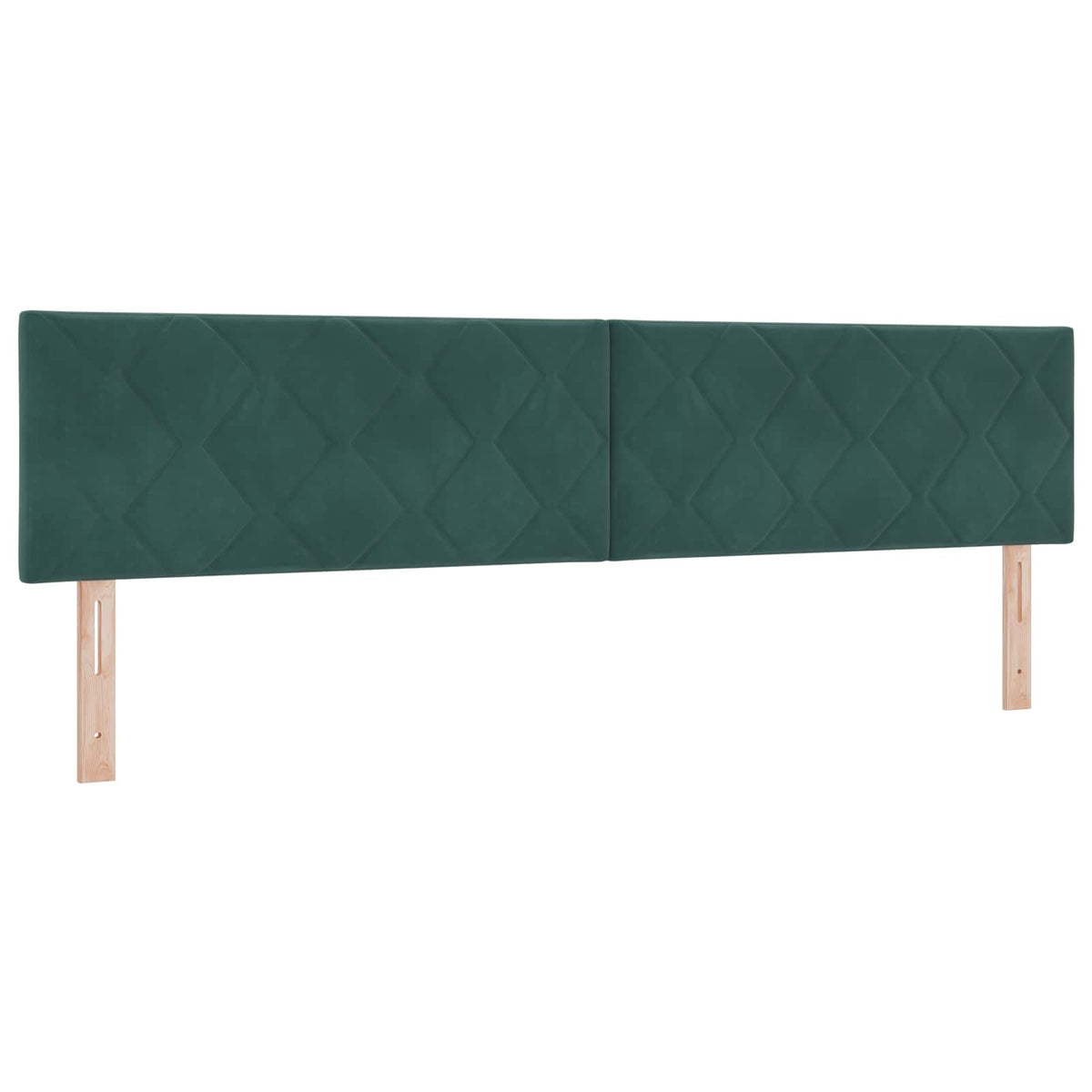 vidaXL Łóżko Box Spring z materacem i LED Ciemnozielony 200 x 200 cm