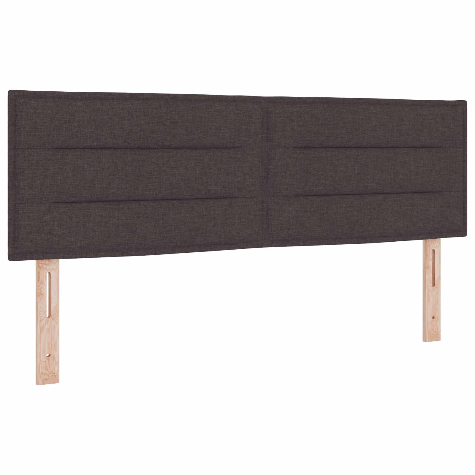vidaXL Łóżko kontynentalne z materacem Ciemny brąz 140 x 200 cm
