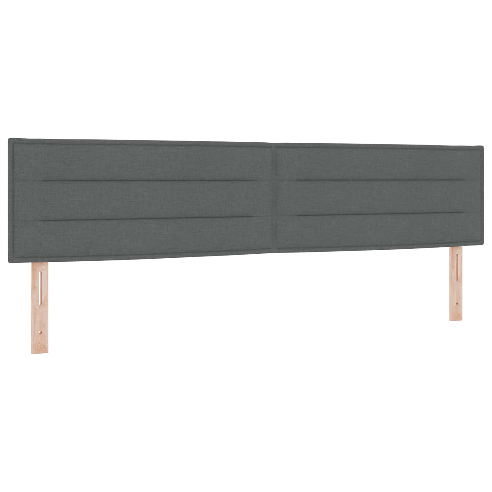 vidaXL Łóżko kontynentalne z materacem ciemnoszary 200 x 200 cm