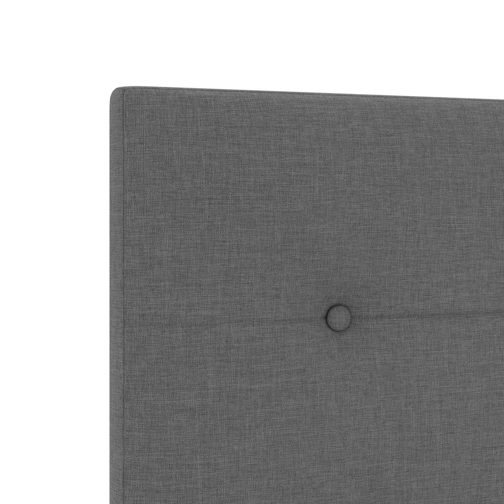 vidaXL Łóżko kontynentalne z materacem ciemnoszary 120 x 200 cm