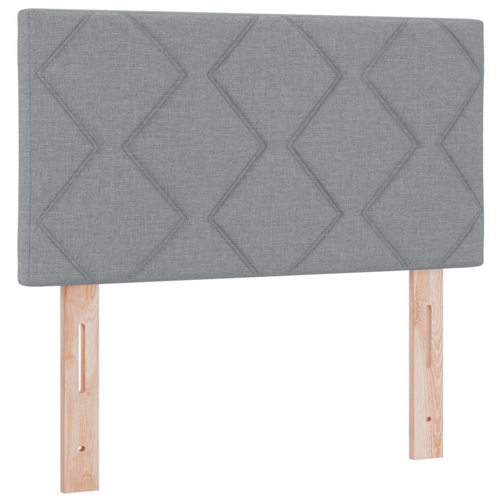 vidaXL Łóżko kontynentalne z materacem jasnoszary 90 x 190 cm tkanina