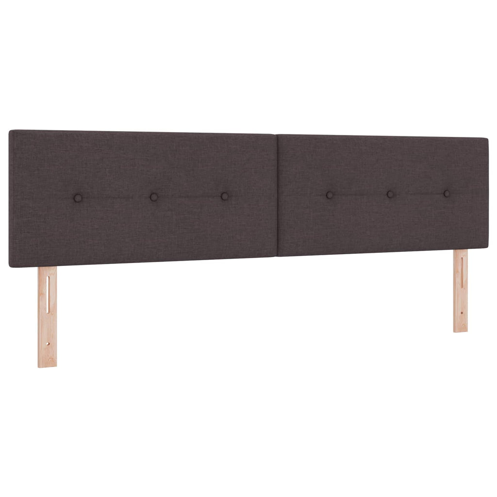 vidaXL Łóżko kontynentalne z materacem Ciemny brąz 180 x 200 cm