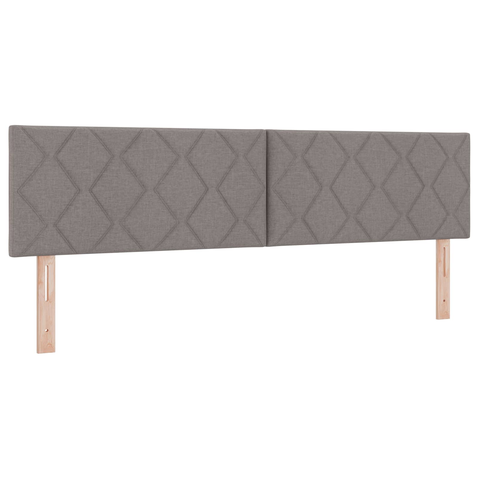 vidaXL Łóżko kontynentalne z materacem Ciemnoszary 180 x 200 cm