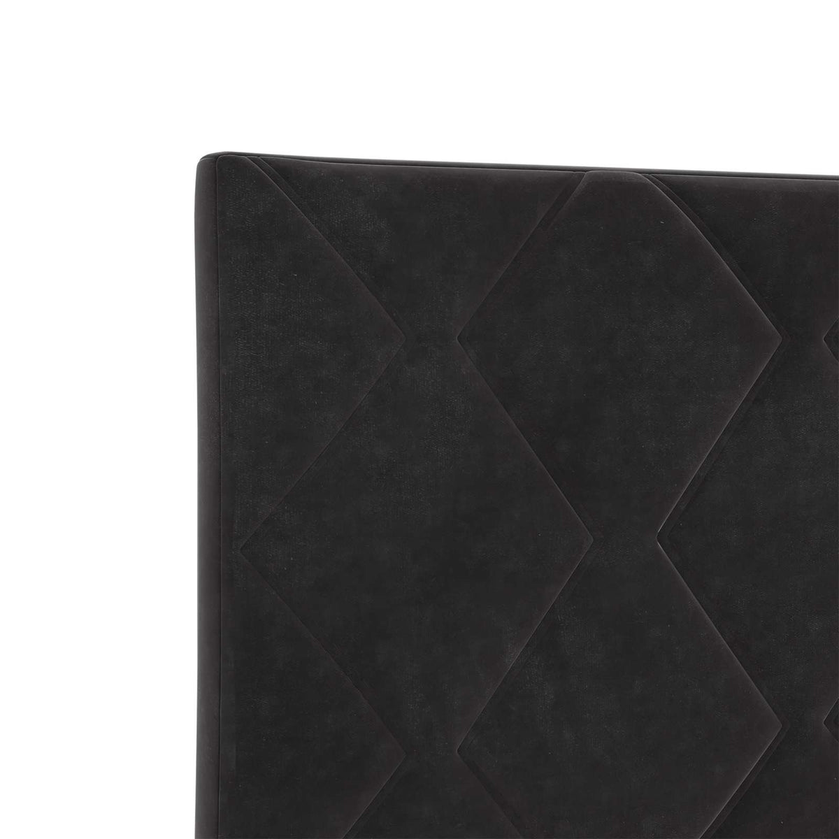 vidaXL Łóżko kontynentalne z materacem Czarny 120 x 190 cm Welur