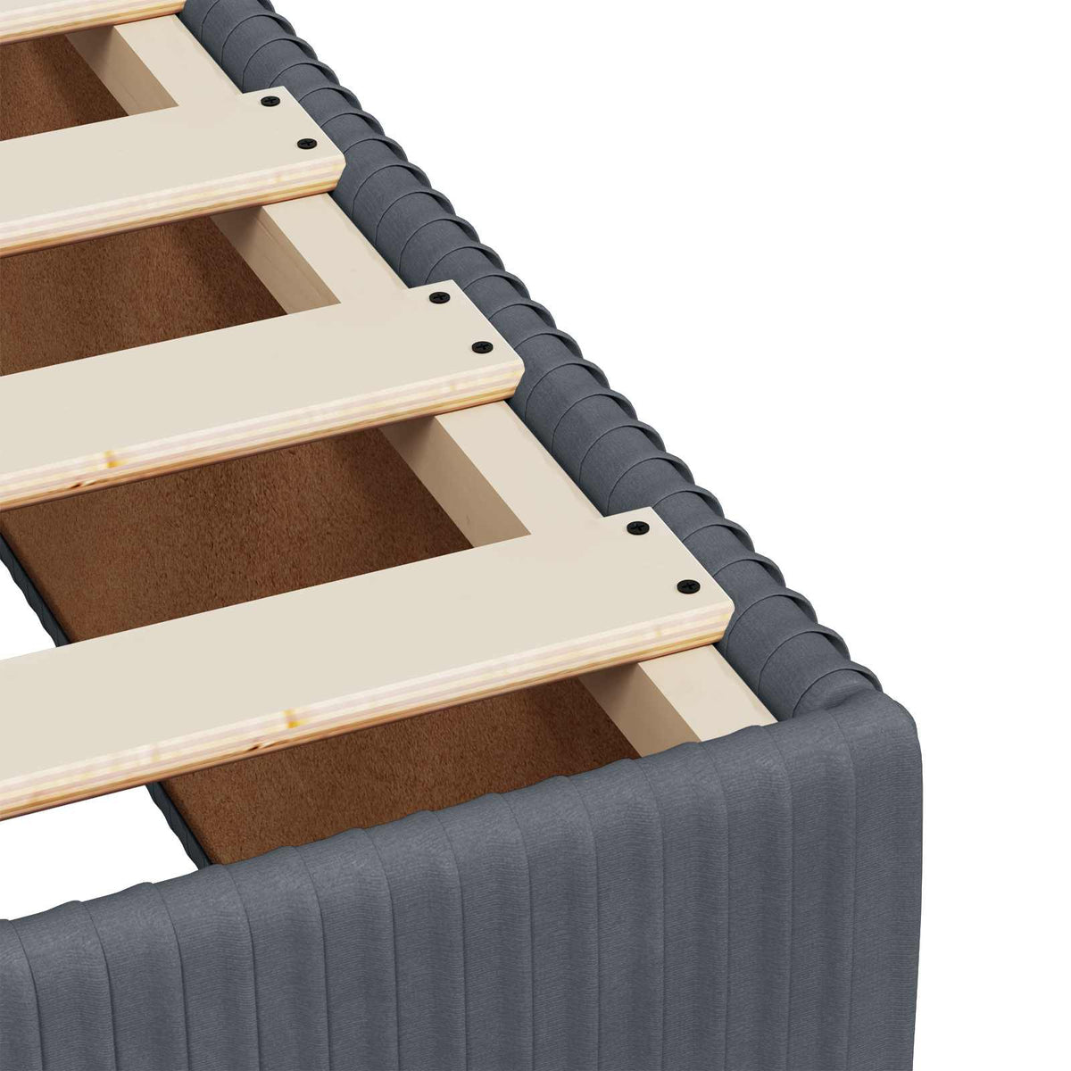 vidaXL Łóżko kontynentalne z materacem ciemnoszary 200 x 200 cm Welur