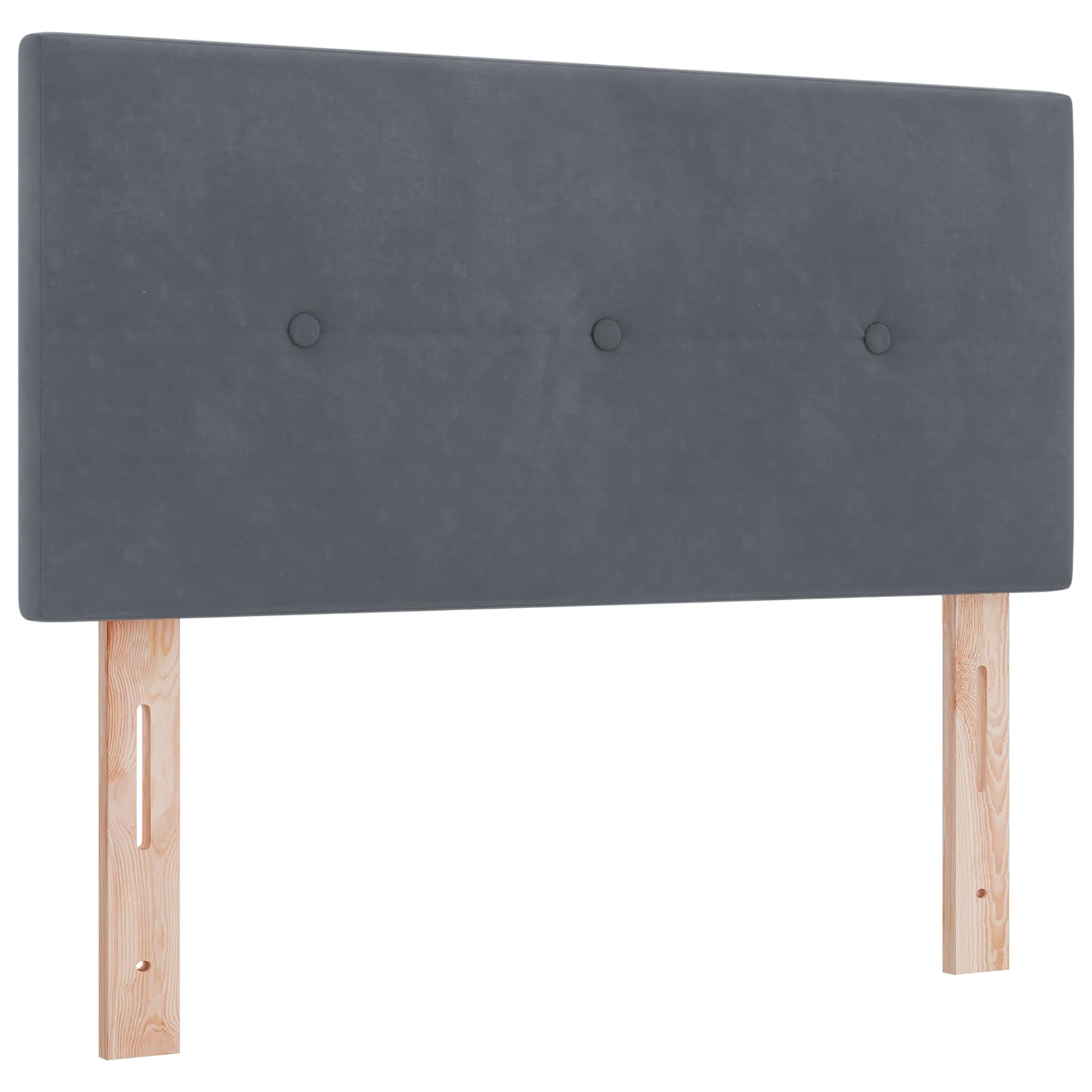 vidaXL Łóżko Box Spring z materacem i LED ciemnoszary 90 x 190 cm