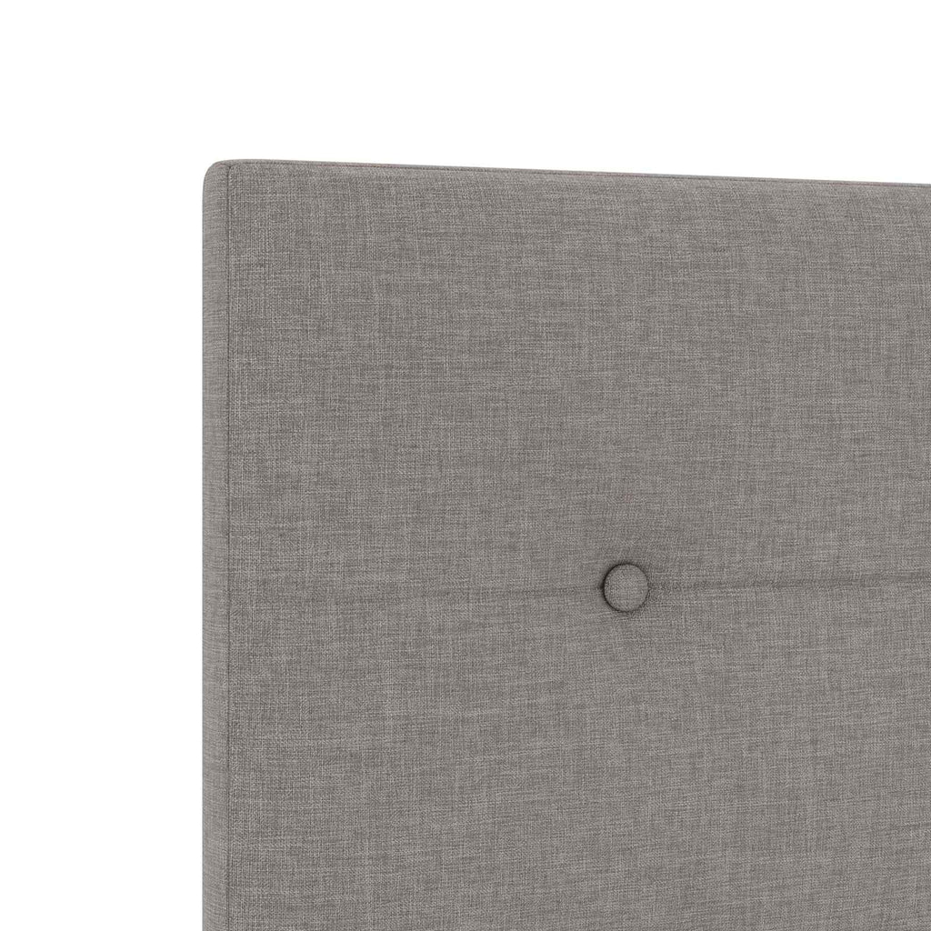 vidaXL Łóżko kontynentalne z materacem Ciemnoszary 100 x 200 cm
