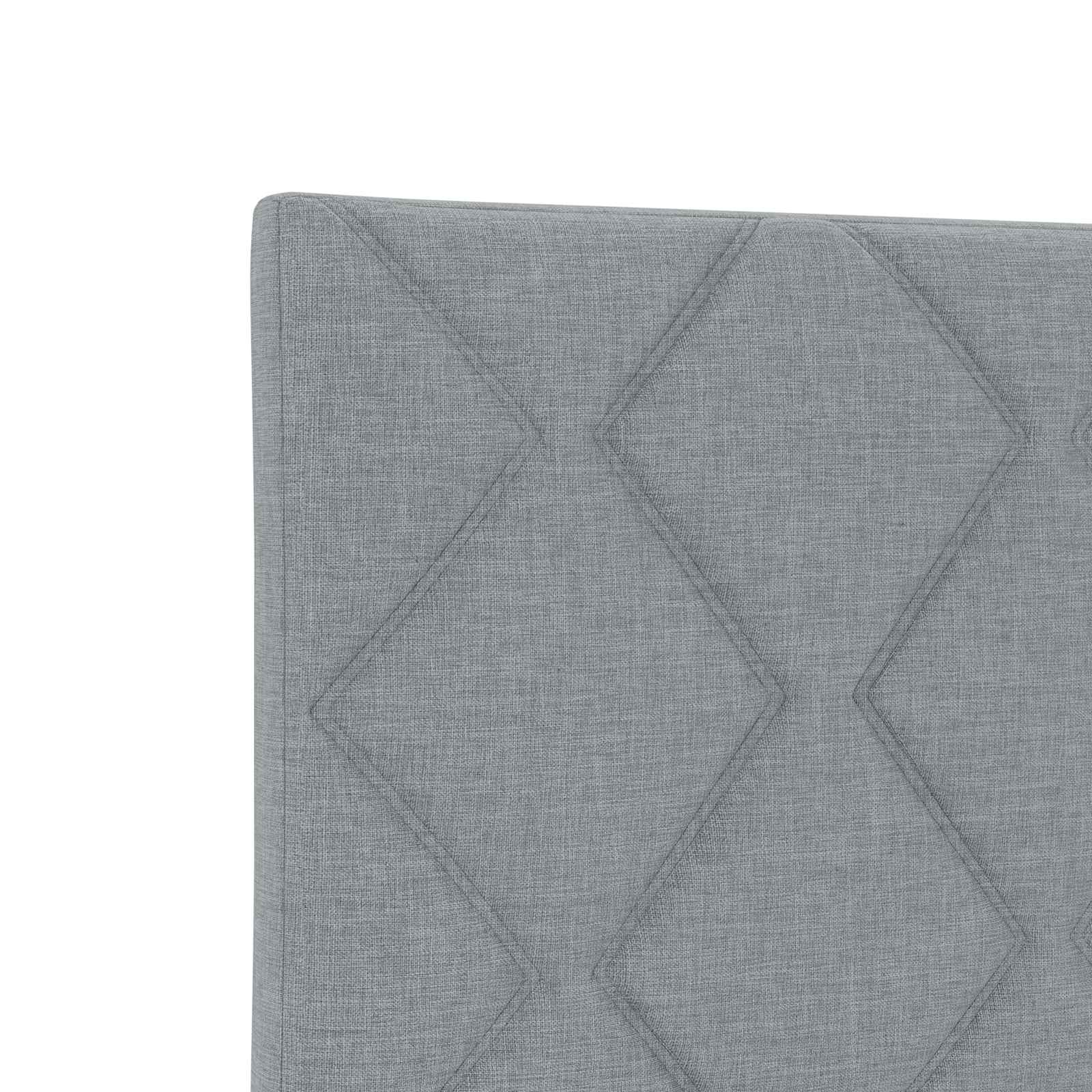vidaXL Łóżko kontynentalne z materacem jasnoszary 120 x 190 cm tkanina