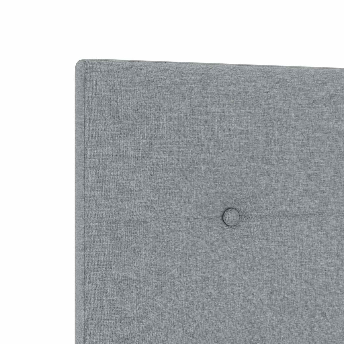vidaXL Łóżko kontynentalne z materacem jasnoszary 120 x 200 cm tkanina