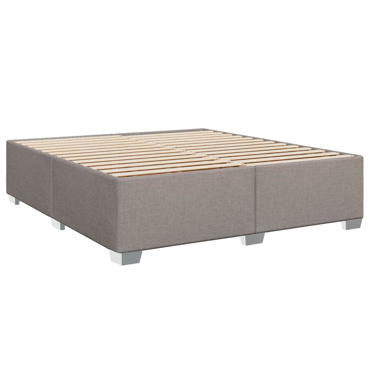 vidaXL Łóżko kontynentalne z materacem Ciemnoszary 180 x 200 cm