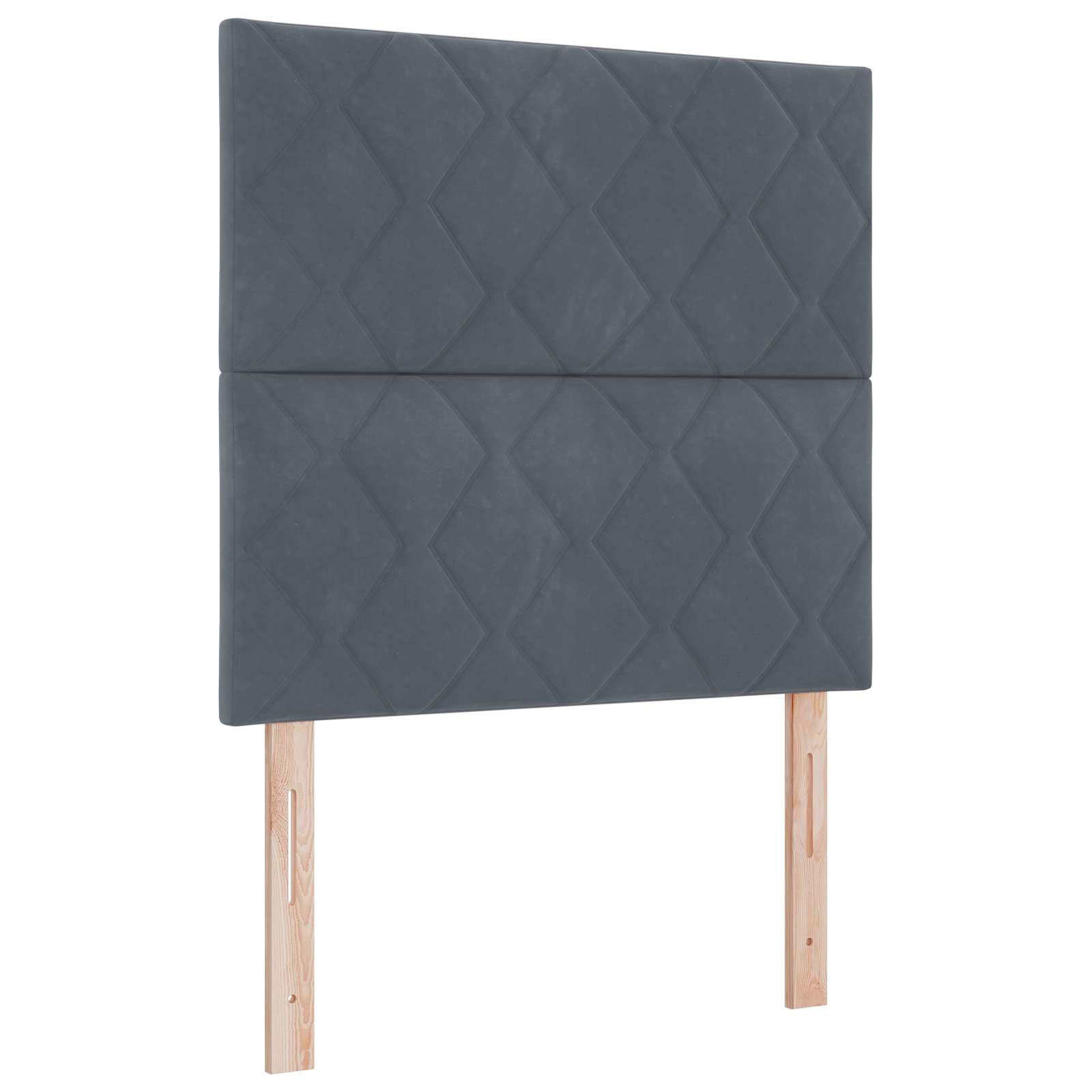 vidaXL Łóżko kontynentalne z materacem ciemnoszary Pojedynczy Welur