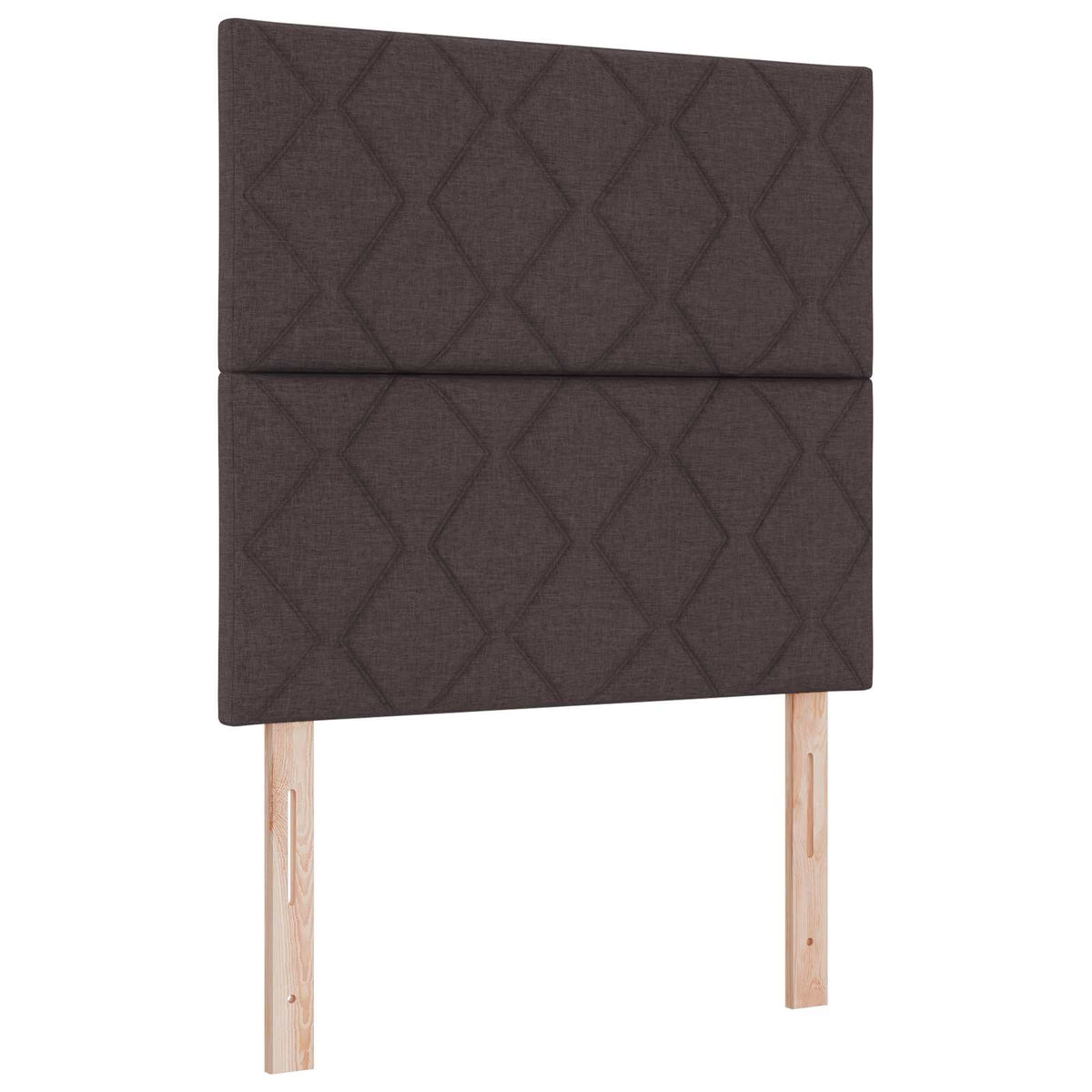 vidaXL Łóżko kontynentalne z materacem Ciemny brąz 80 x 200 cm tkanina