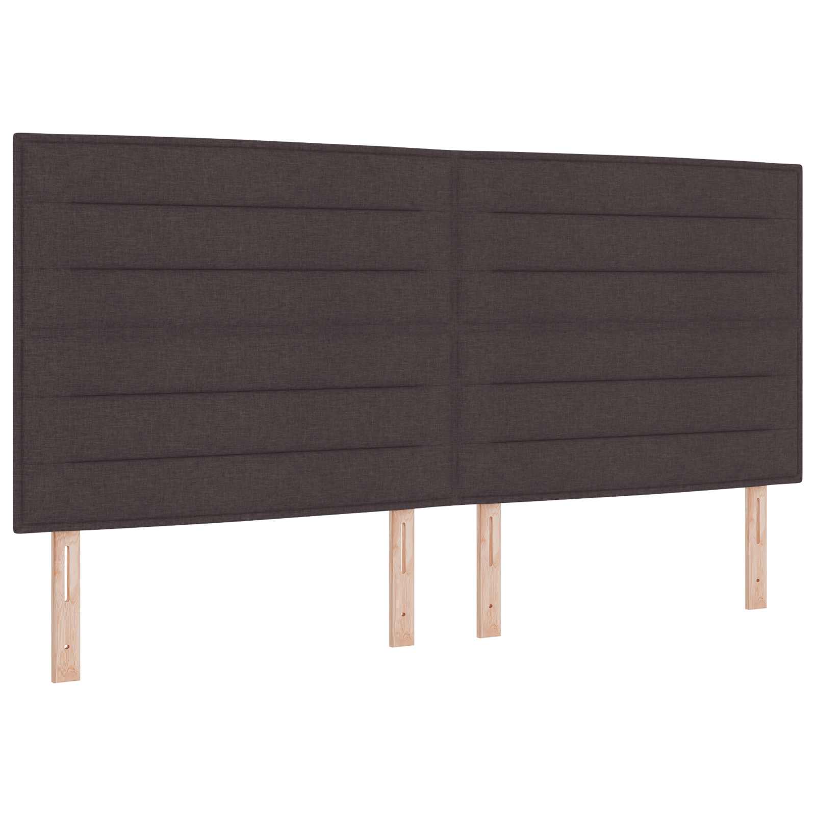 vidaXL Łóżko kontynentalne z materacem Ciemny brąz 200 x 200 cm