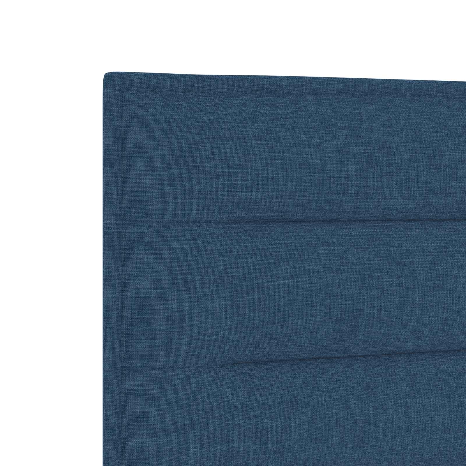 vidaXL Łóżko kontynentalne z materacem niebieski 90 x 200 cm tkanina
