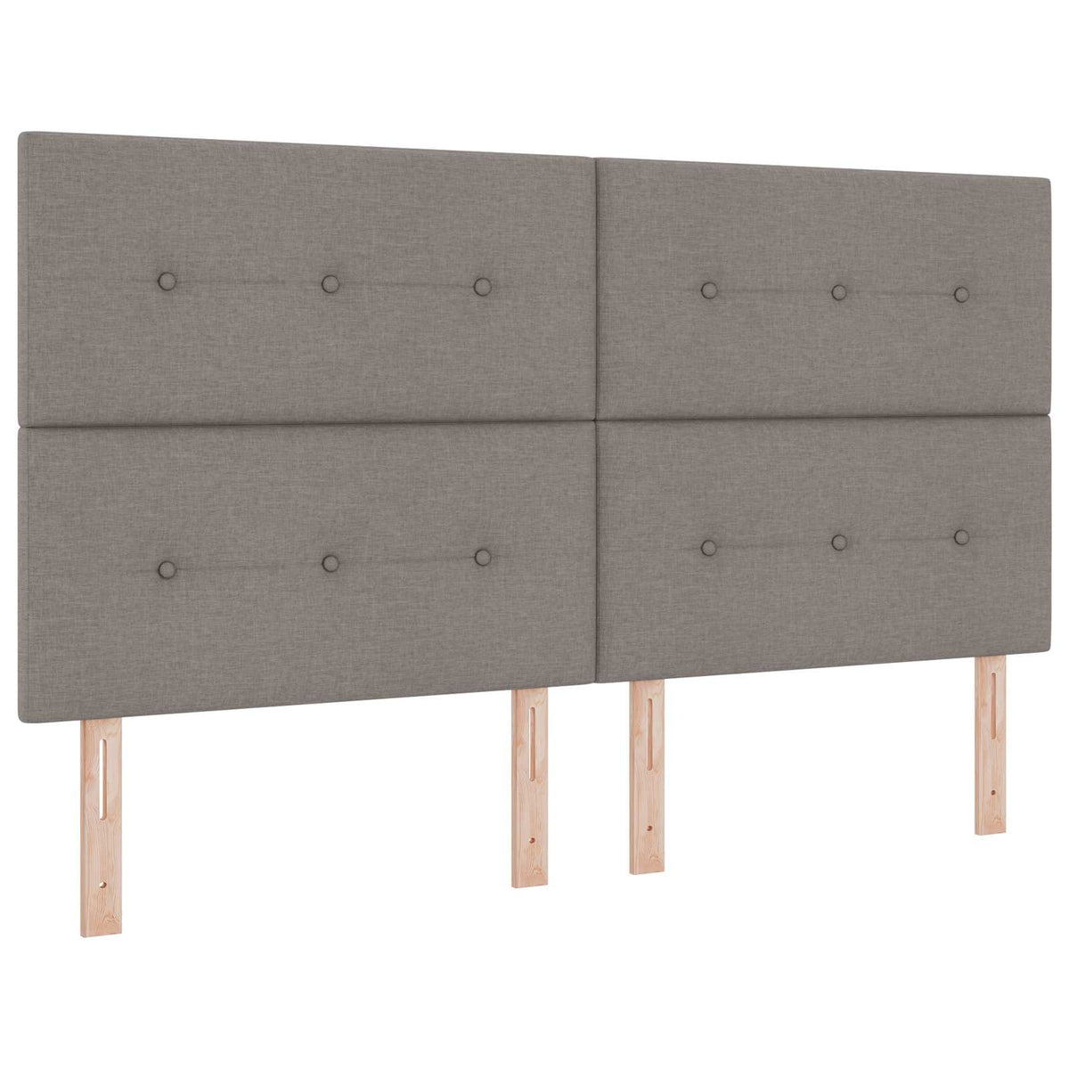 vidaXL Łóżko kontynentalne z materacem Ciemnoszary 200 x 200 cm