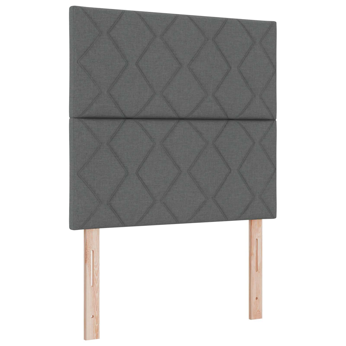 vidaXL Łóżko kontynentalne z materacem ciemnoszary 100 x 200 cm