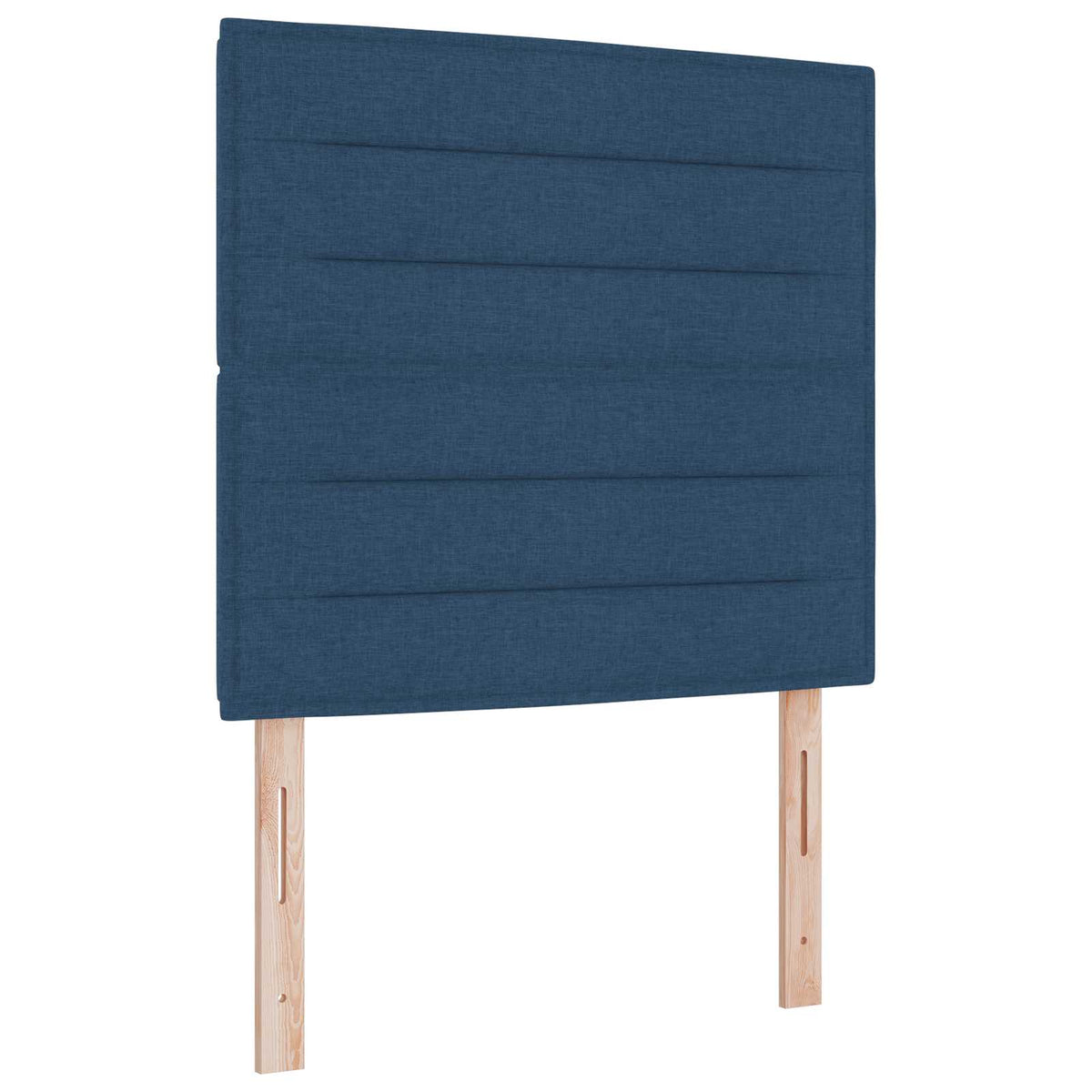 vidaXL Łóżko kontynentalne z materacem niebieski 120 x 190 cm tkanina