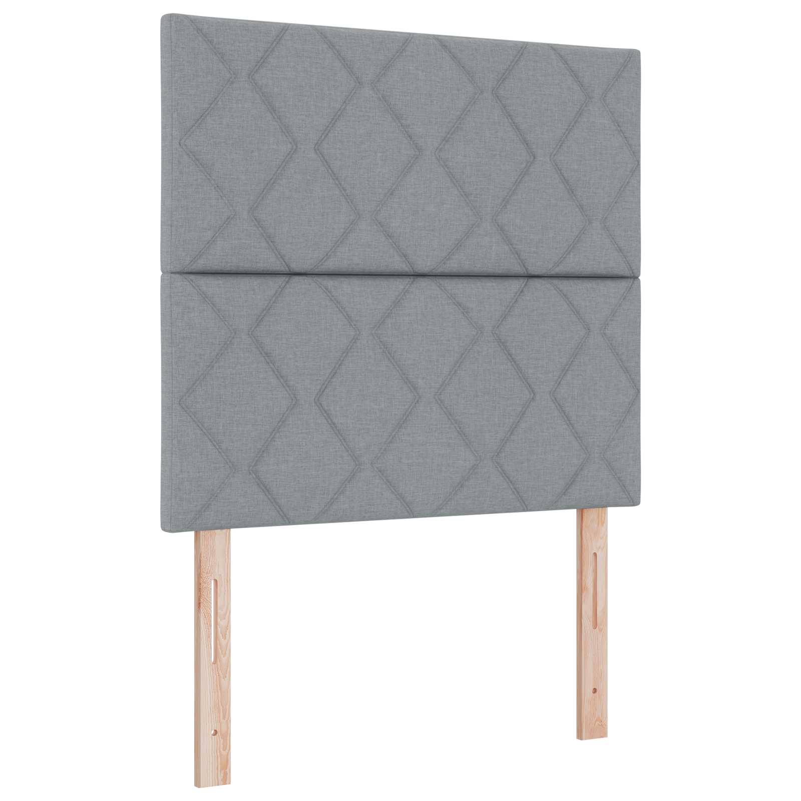 vidaXL Łóżko Box Spring z materacem i LED jasnoszary 90 x 190 cm