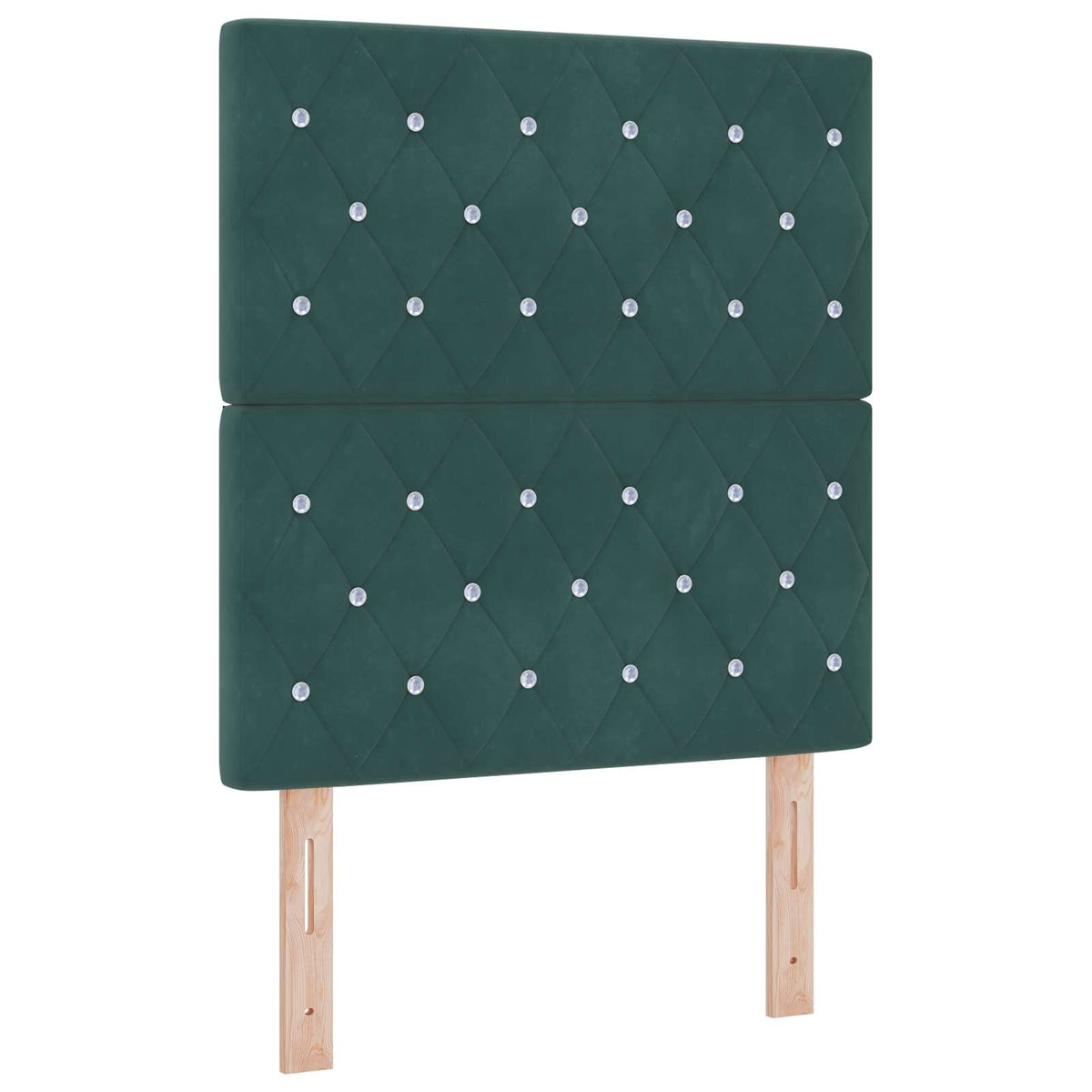 vidaXL Łóżko kontynentalne z materacem Ciemnozielony 80 x 200 cm Welur