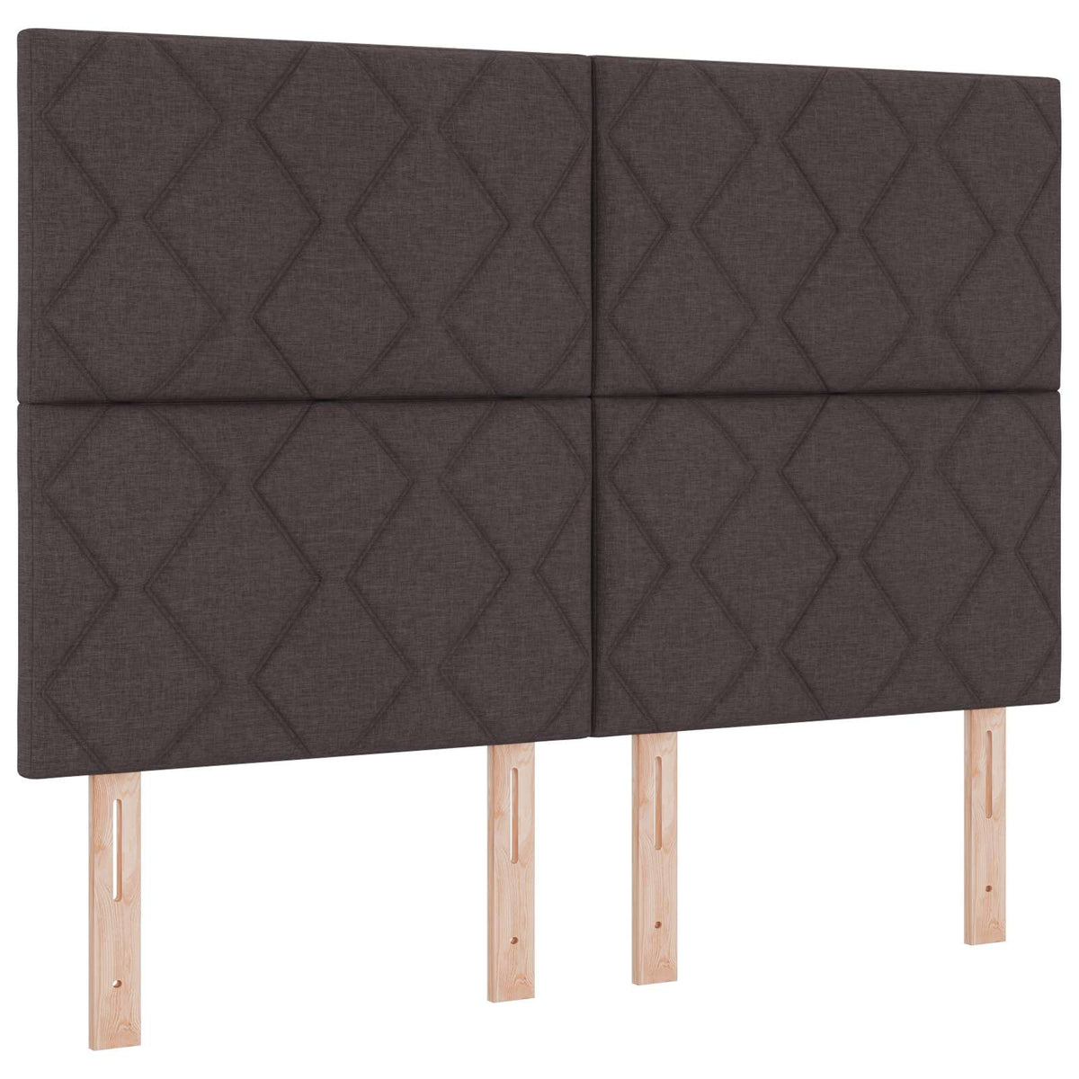 vidaXL Łóżko kontynentalne z materacem Ciemny brąz 160 x 200 cm