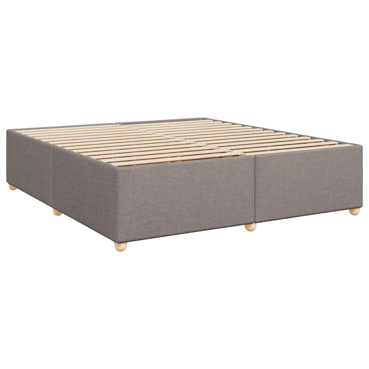 vidaXL Łóżko kontynentalne z materacem Ciemnoszary 180 x 200 cm
