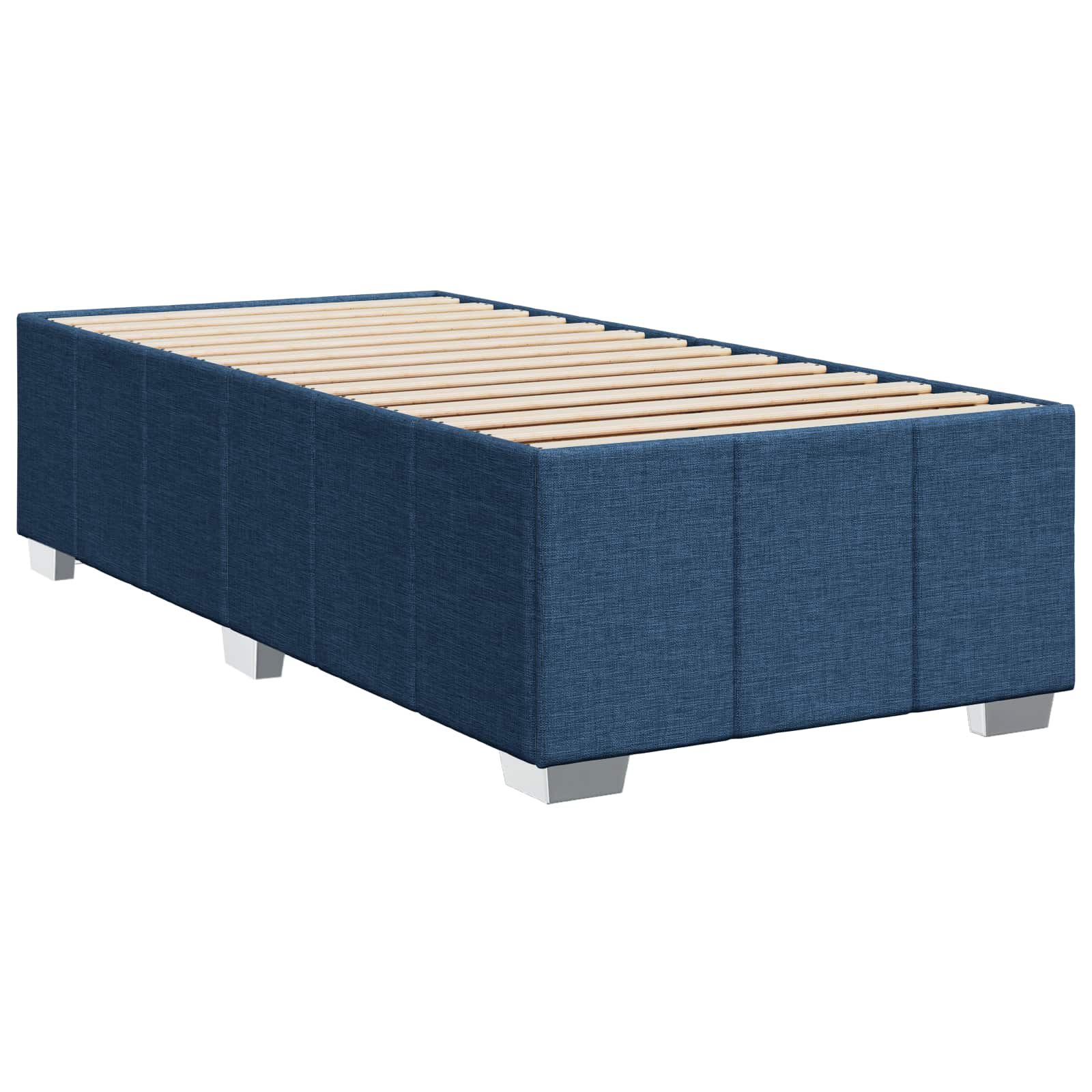 vidaXL Łóżko z box spring LED z materacem niebieski 90 x 200 cm