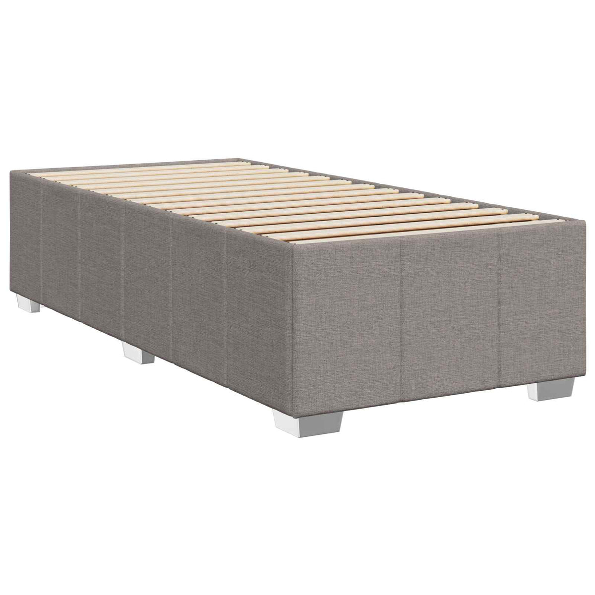vidaXL Łóżko z box spring LED z materacem Ciemnoszary 90 x 200 cm